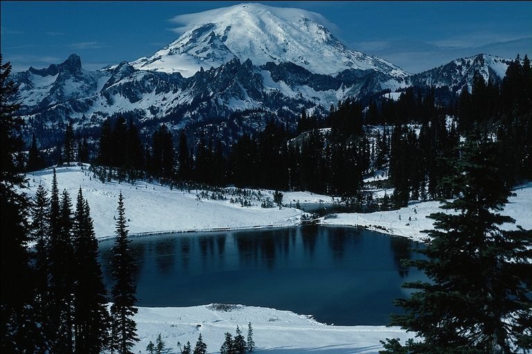 washington mountain lake фото