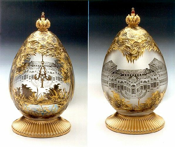 яйца из серебра фаберже фото