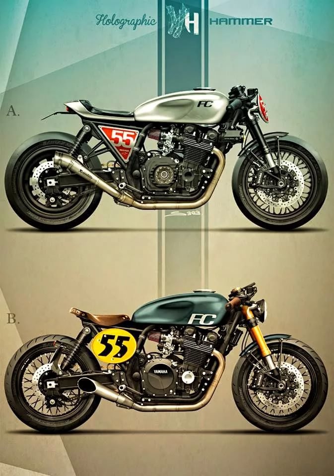 ямаха, yamaha xjr 1300 cafe racer фото