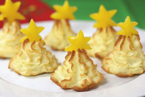 ёлочки из картофельного пюре фото