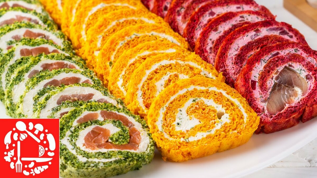 закусочные рулеты фото