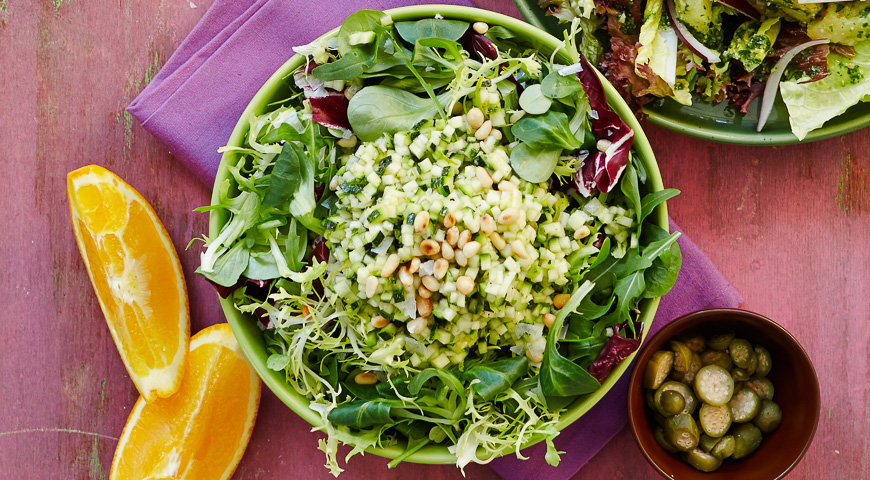зеленый салат фото