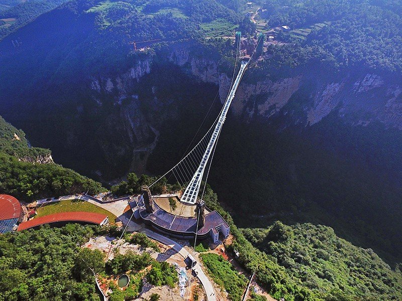 zhangjiajie стеклянный мост фото