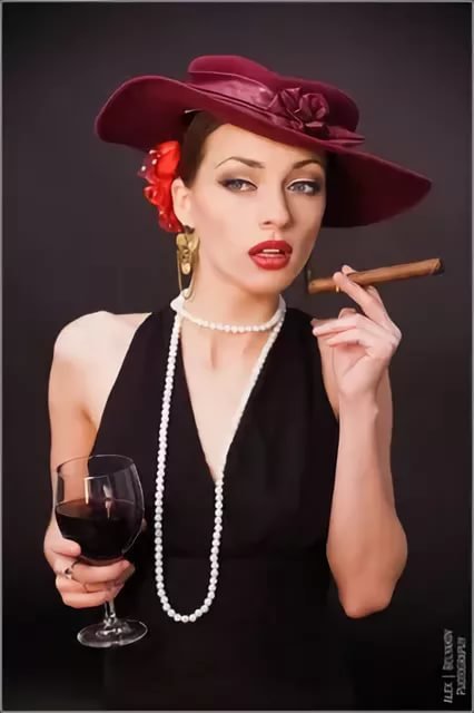 женщины в шляпках ретро фото