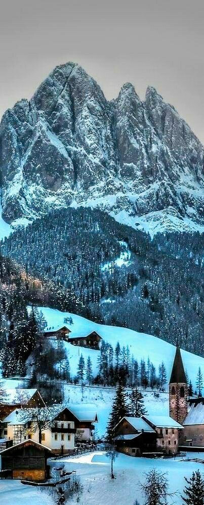 зима в альпах фото