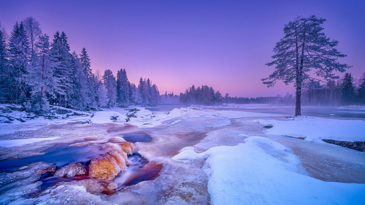 зимние пейзажи финляндии фото