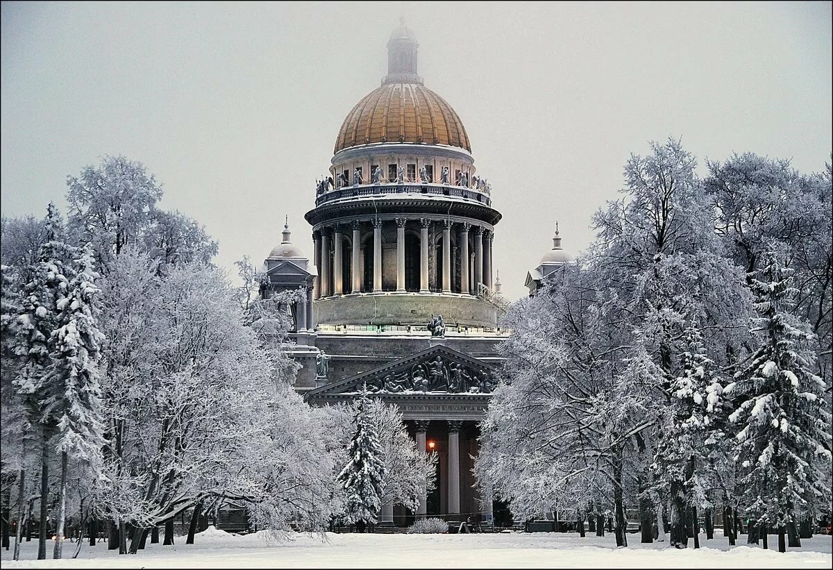 зимний санкт петербург фото