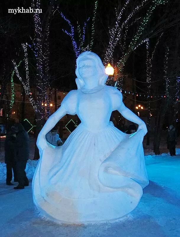 золушка скульптуры из снега фото