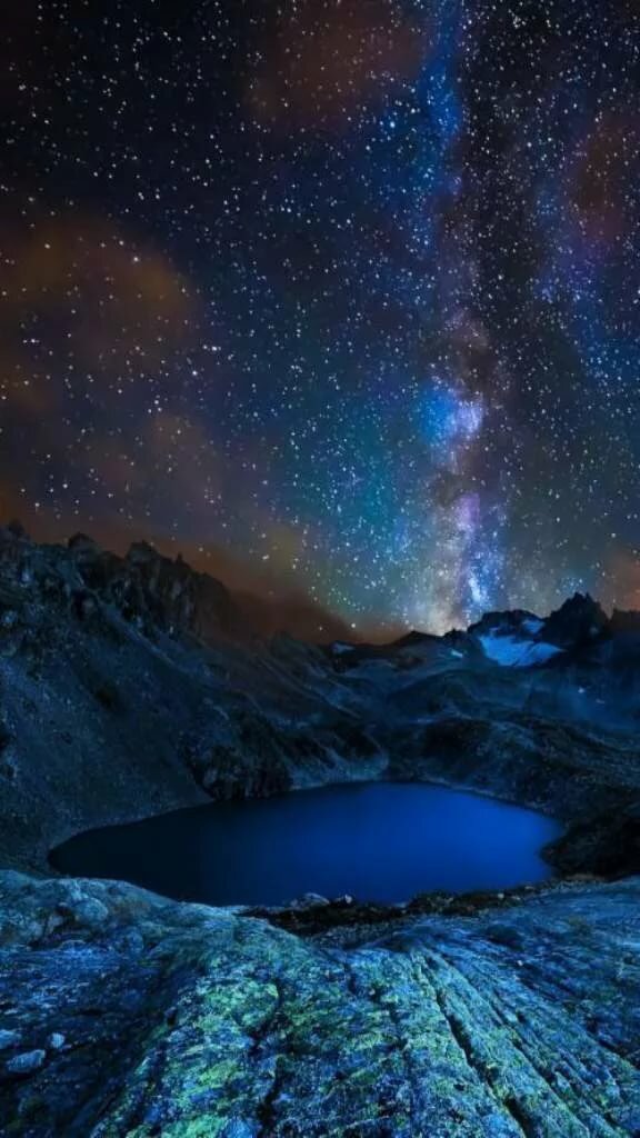 звездное небо в горах фото