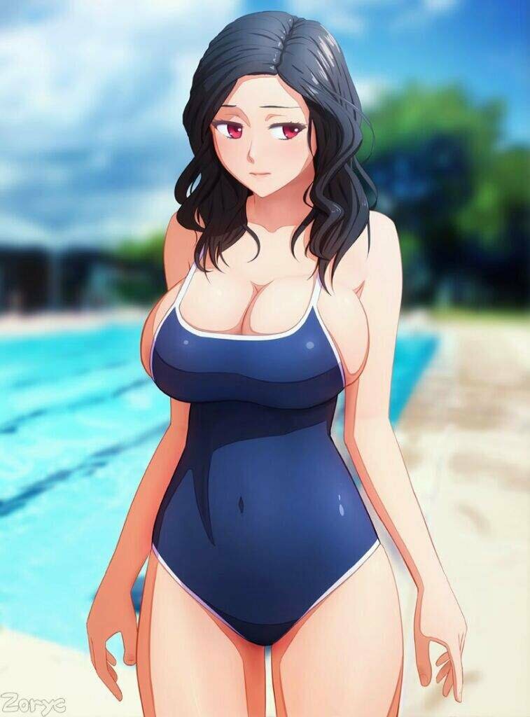 anime huge breasts swimsuit фото