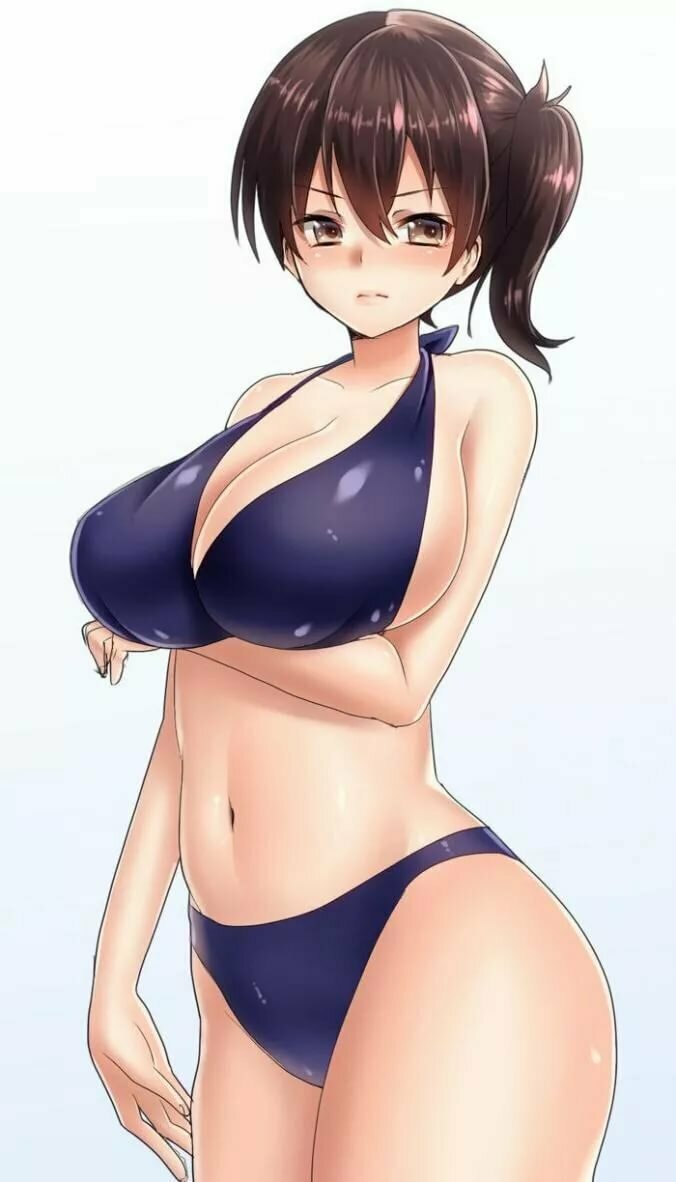 anime huge breasts swimsuit hentai фото