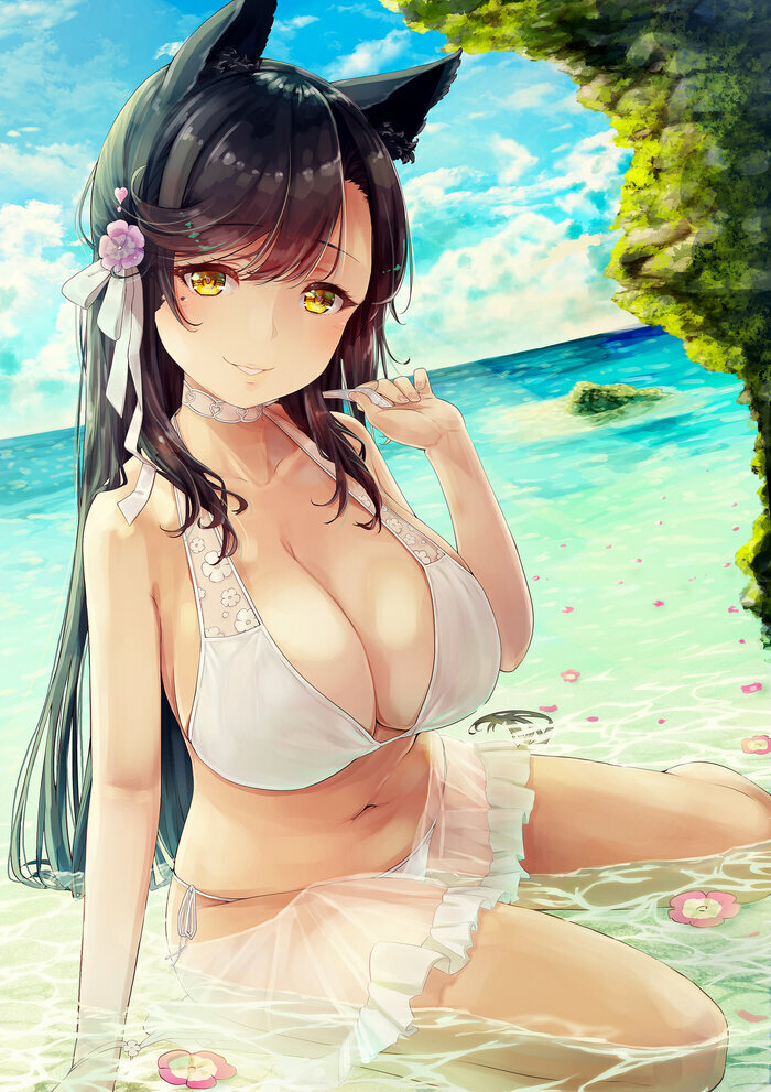 атаго azur lane бикини фото