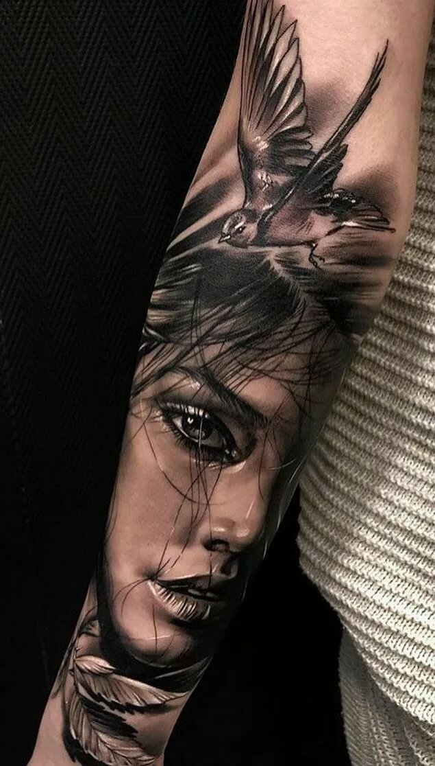 black and grey tattoo реализм чикано фото