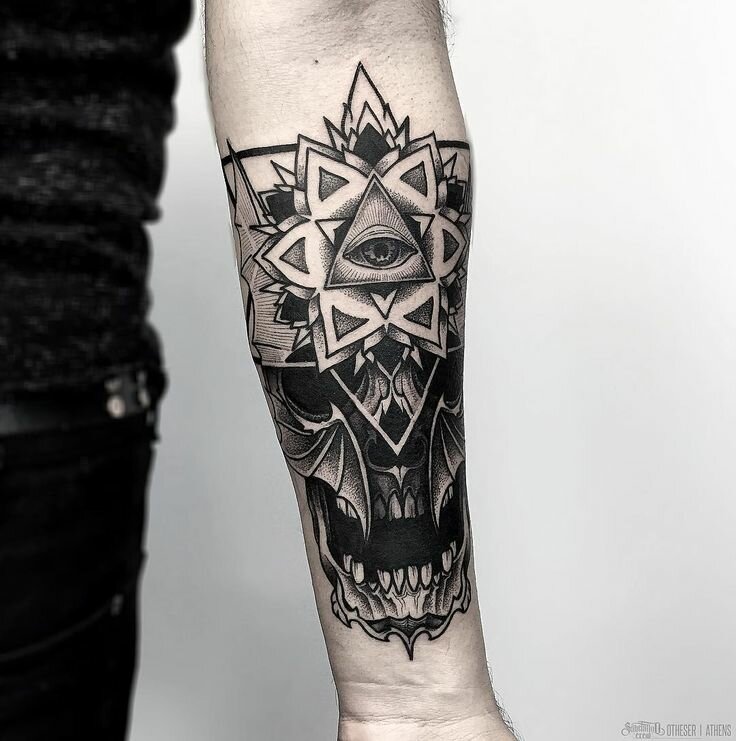 blackwork эскизы предплечье фото