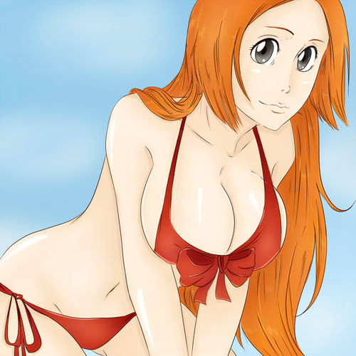 bleach art orihime бикини фото