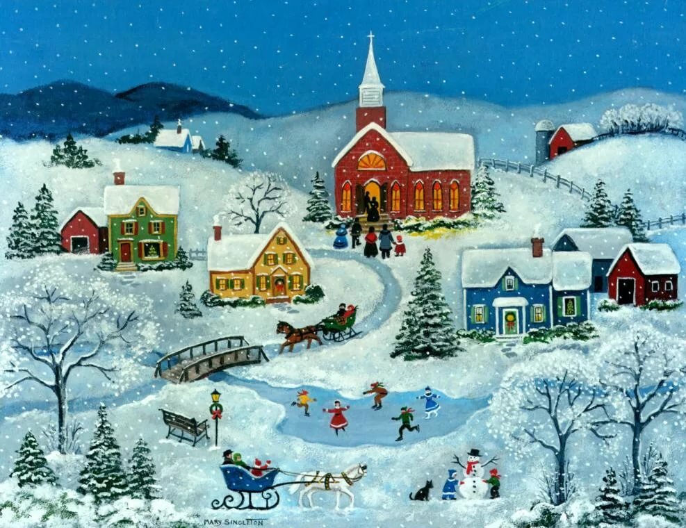 charles wysocki christmas картины фото