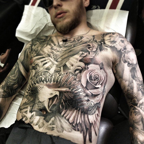 chicano tattoo на теле фото