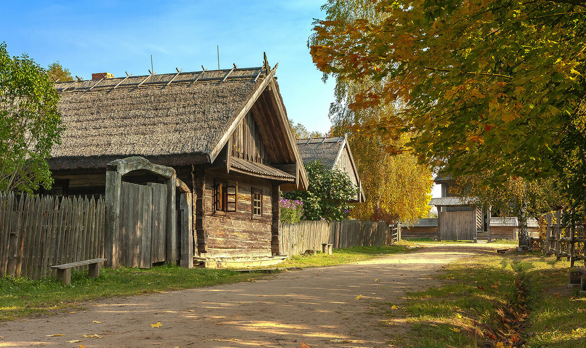 деревенская улица фото