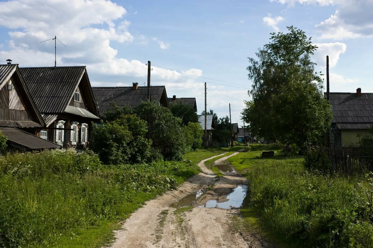 деревенская улица картинки фото