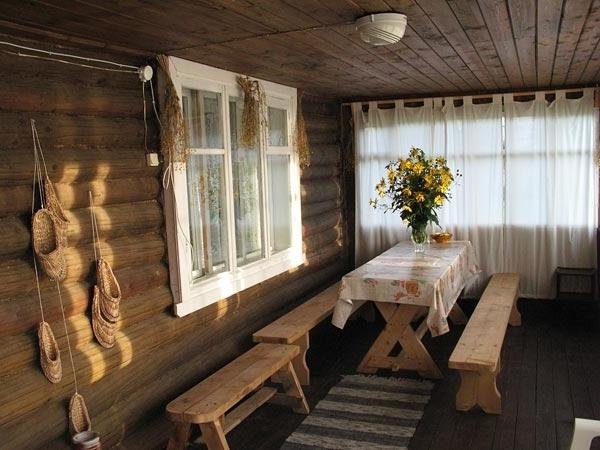 деревенский дом интерьер внутри фото