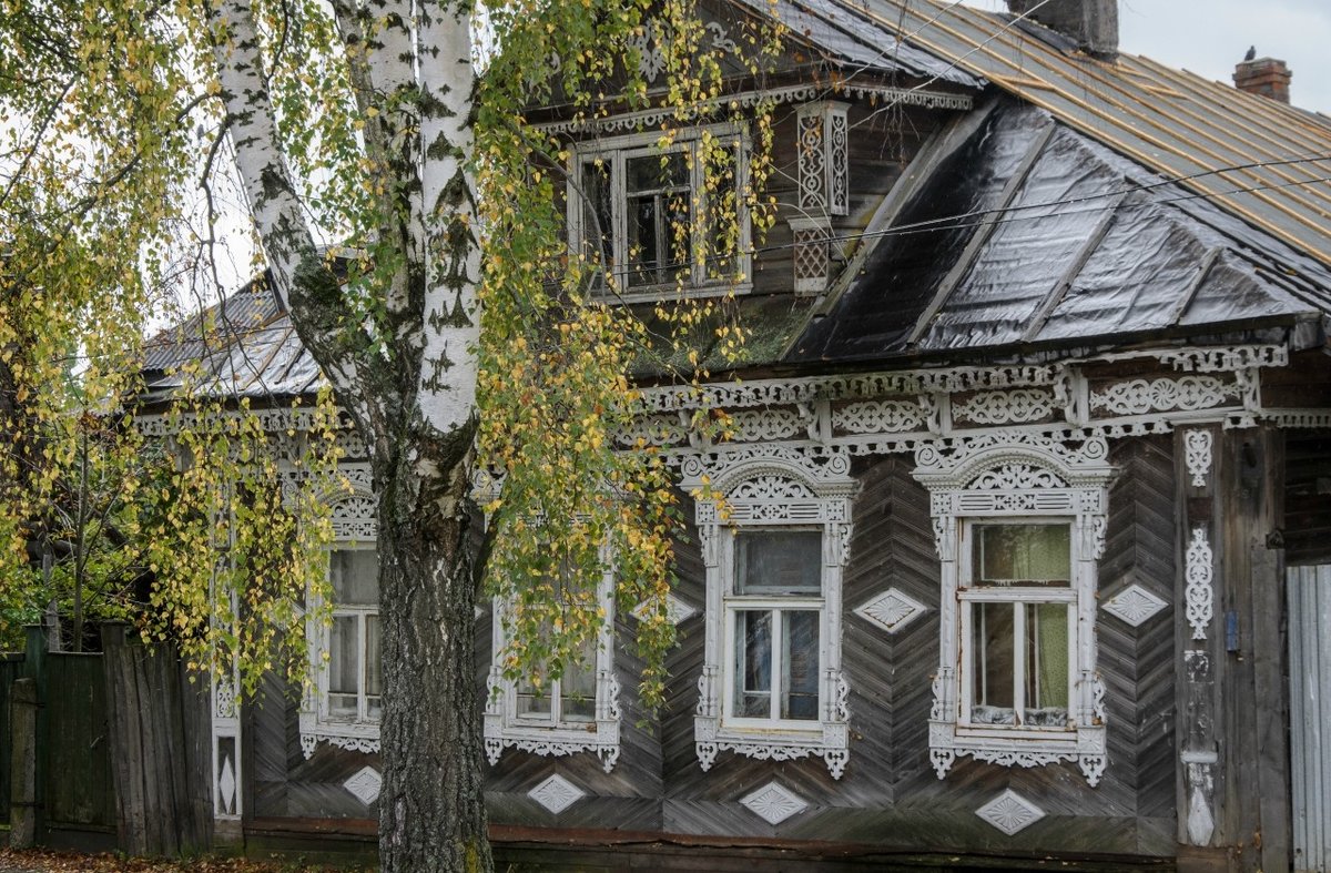 деревенский дом с палисадником фото