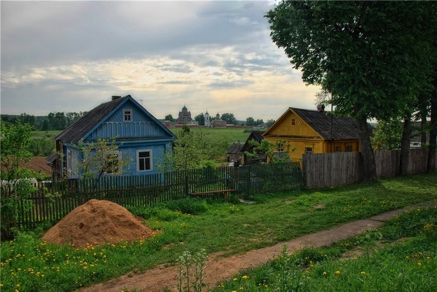 деревенский домик фото