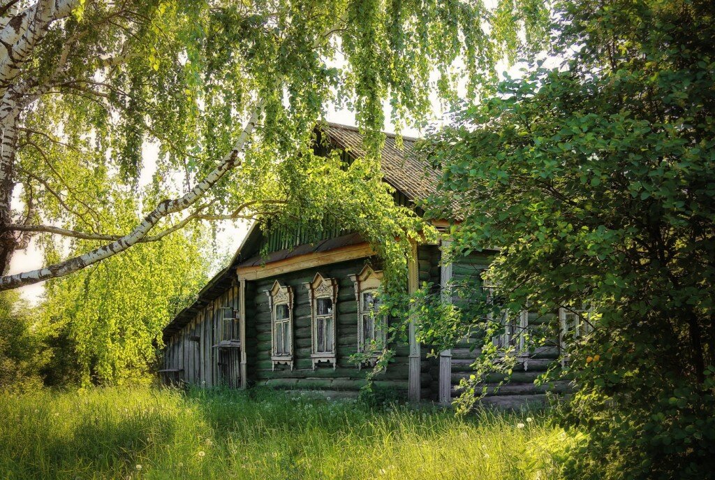 деревенский домик фото