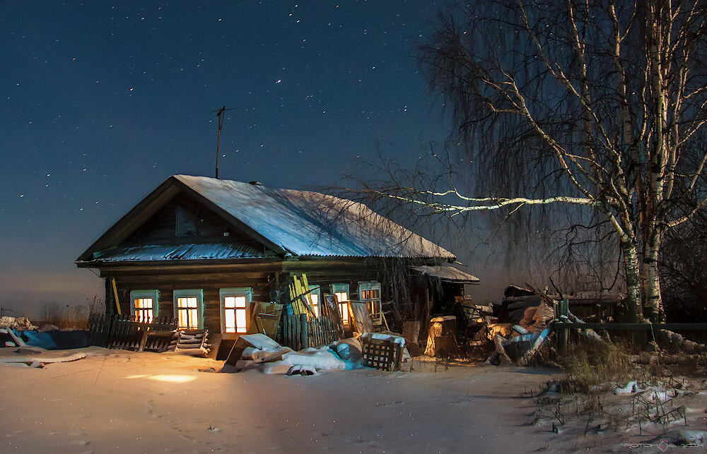 деревенский домик зимой картинки фото