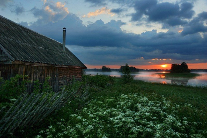 деревенский пейзаж фото