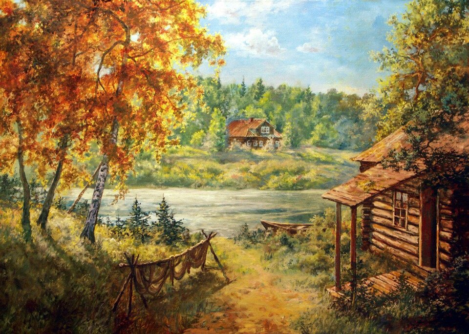 деревенский пейзаж фото