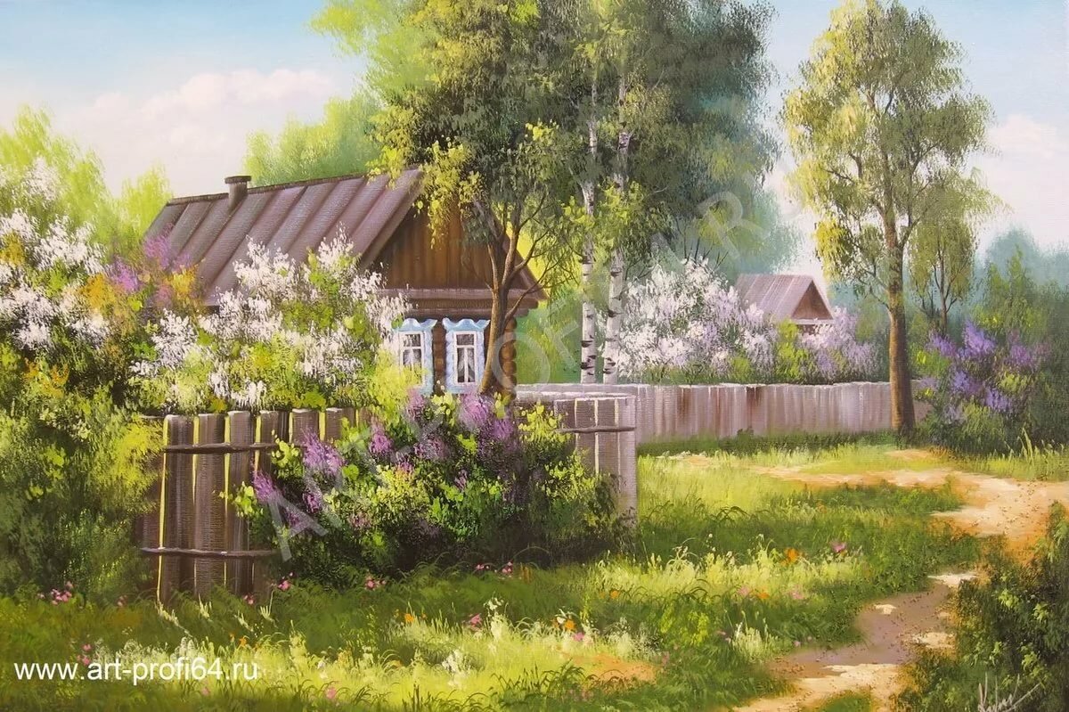 деревенский пейзаж картинки фото