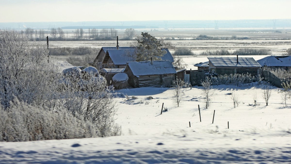 деревня в снегу картинки фото