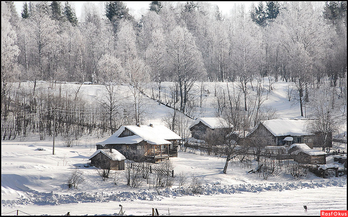 деревня зимой фото