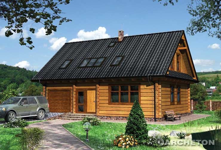 дом из бревна изба фото