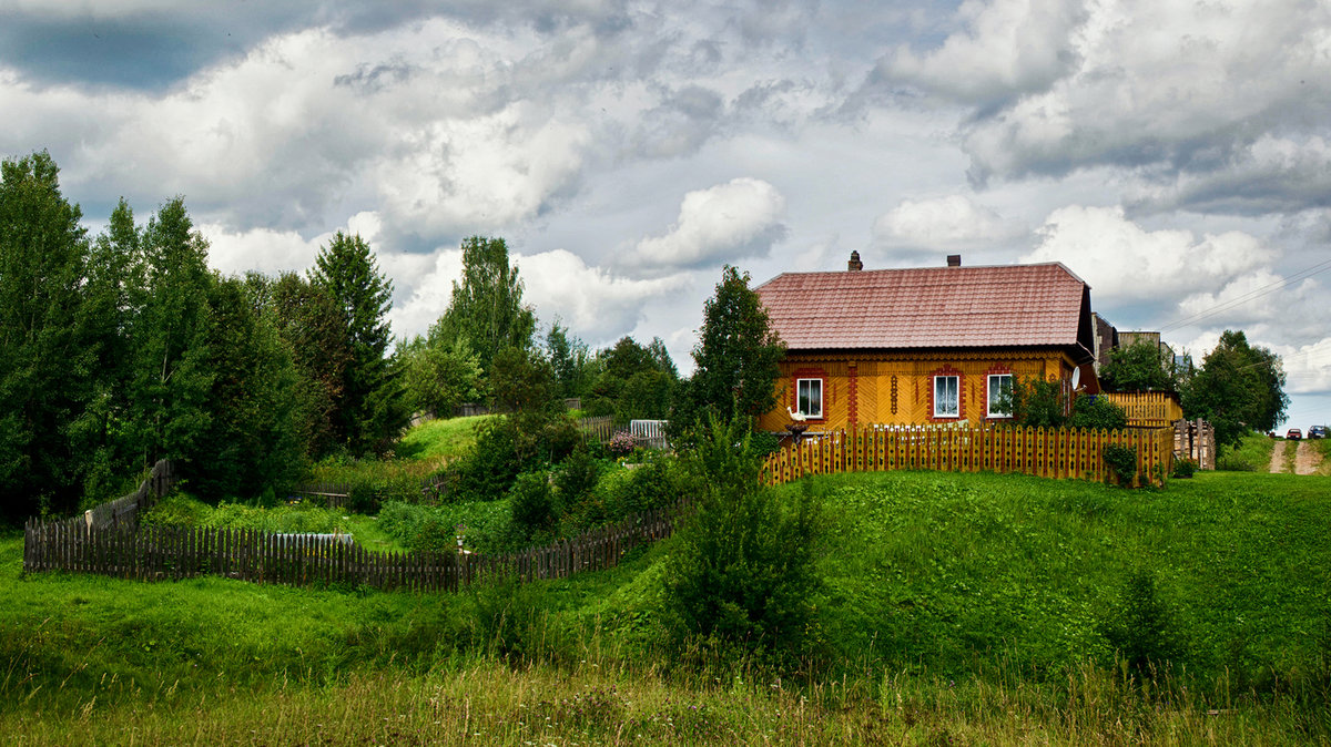 дом в деревне картинки фото