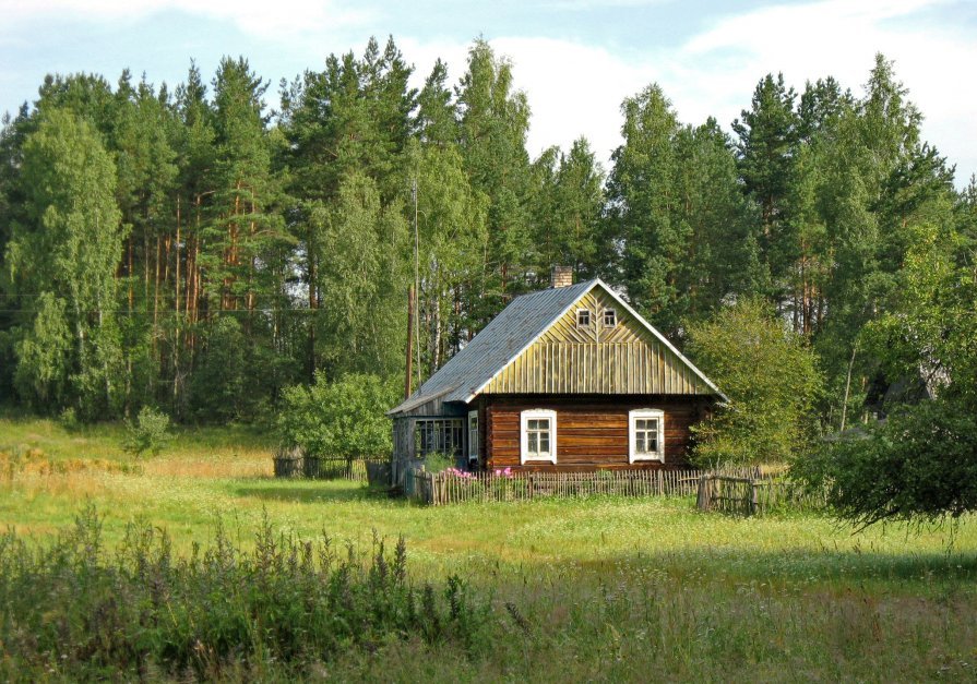 дом в деревне картинки фото