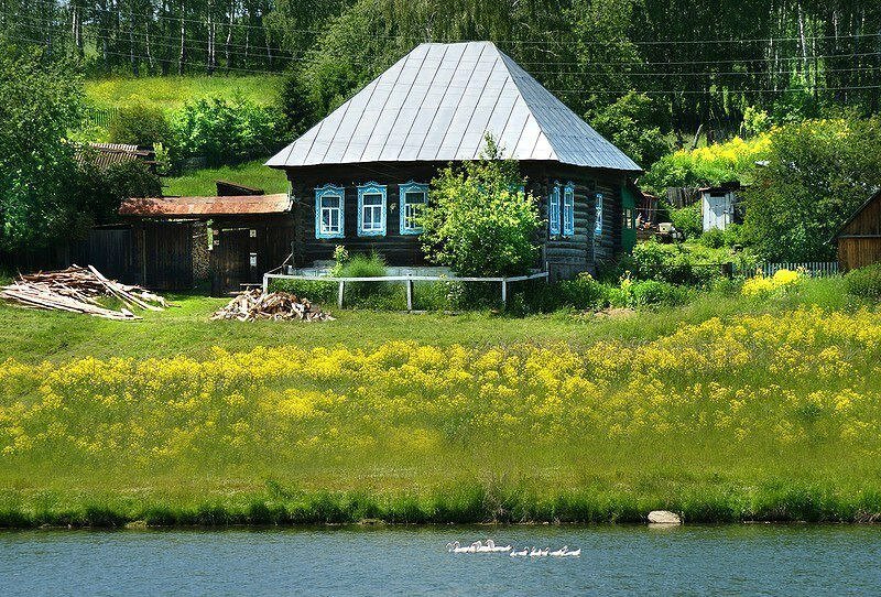 домик у реки фото в деревне фото
