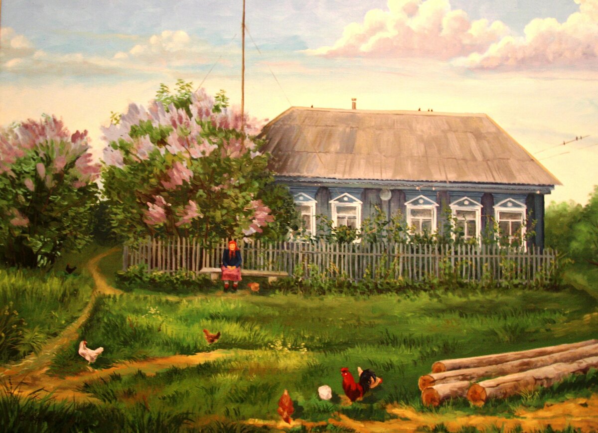 домик в деревне картинки фото