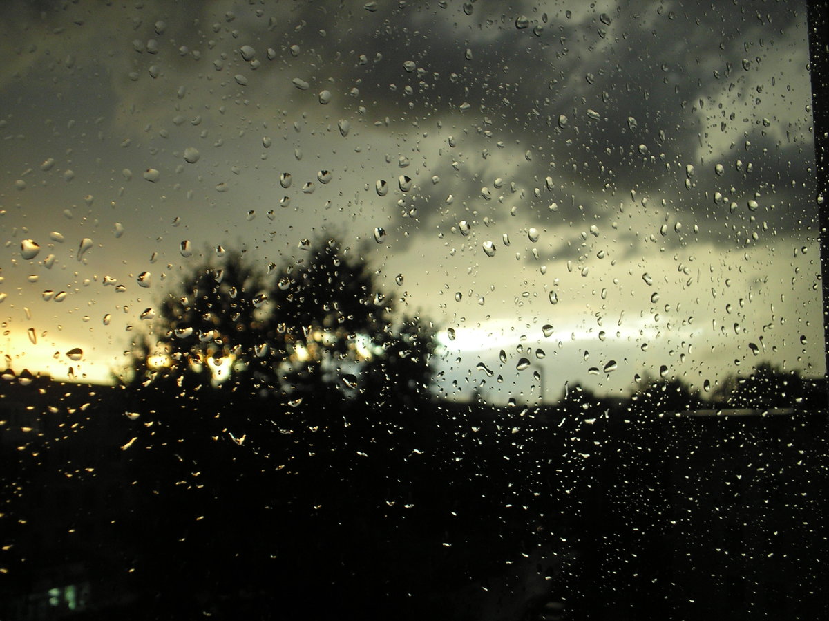 дождь на стекле фото