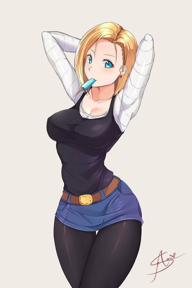 dragon ball android 18 эччи фото