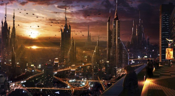 фантастические города будущего картинки фото