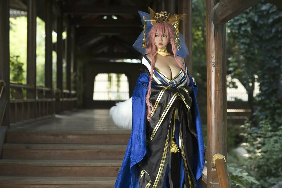 fate tamamo косплей фото