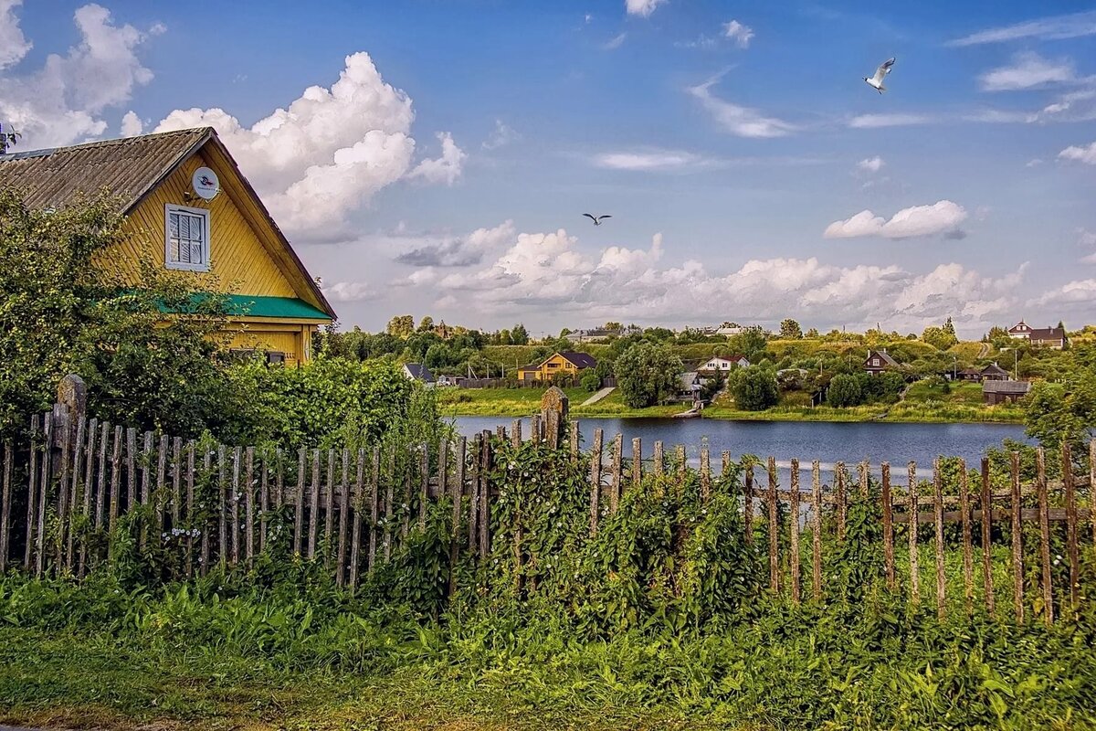 фото деревни летом россия фото