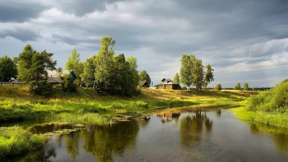 фото деревни летом россия фото