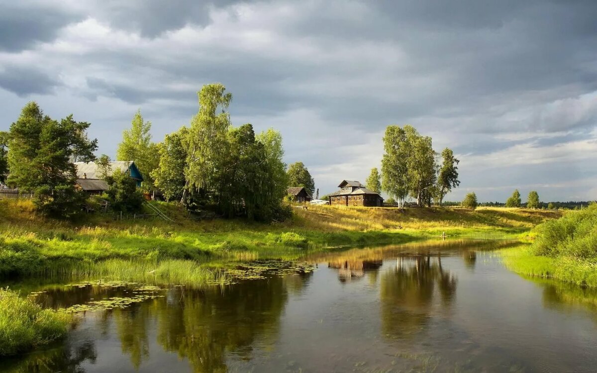 фото деревни летом россия фото