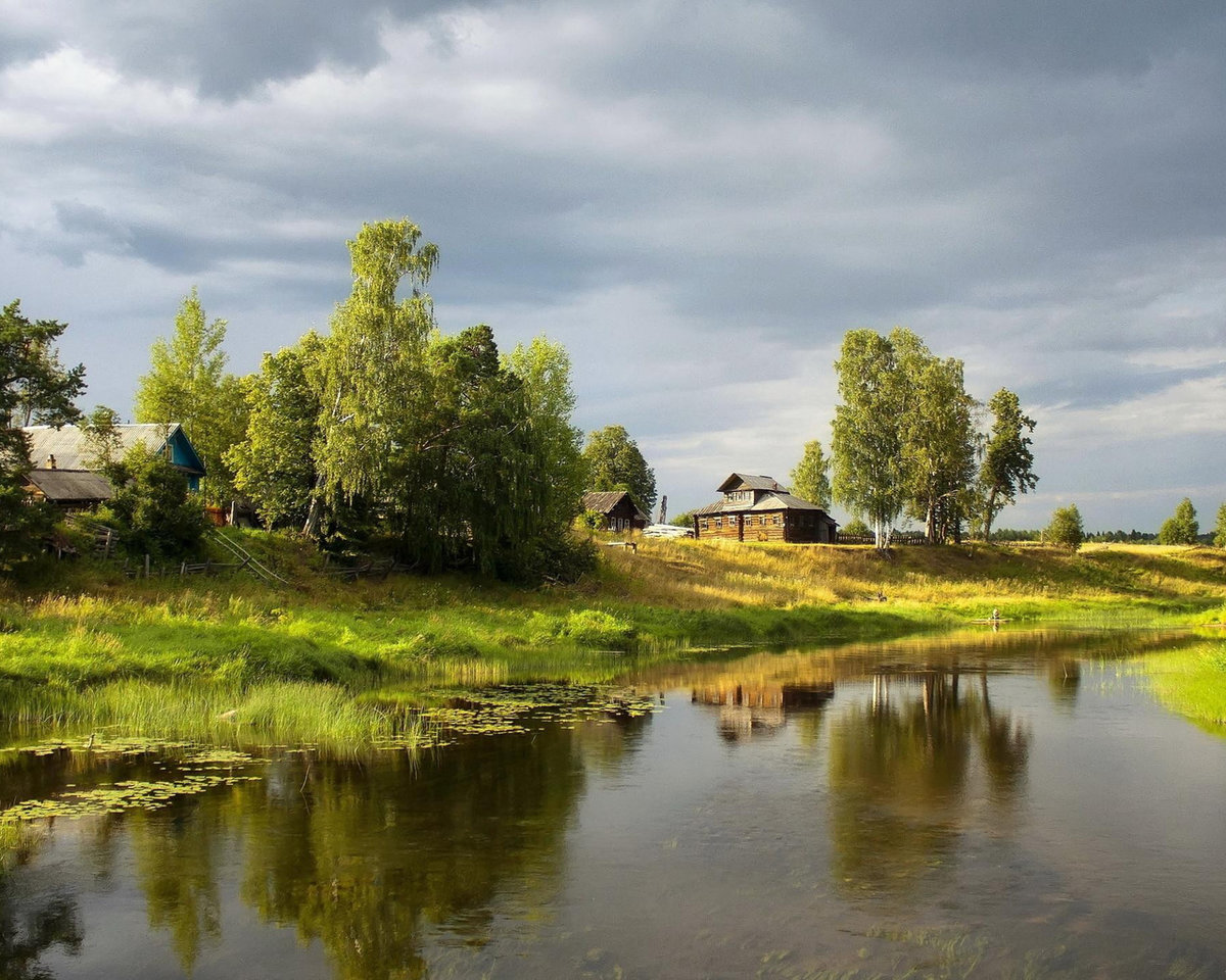 фото деревни летом россия фото