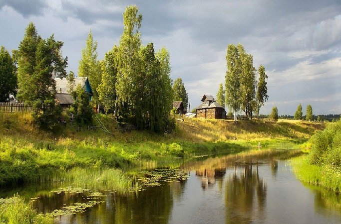 фото деревни летом россия фото
