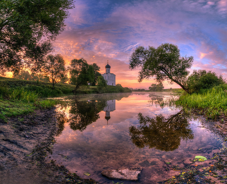 фото пейзажи природы рассвет церковь фото