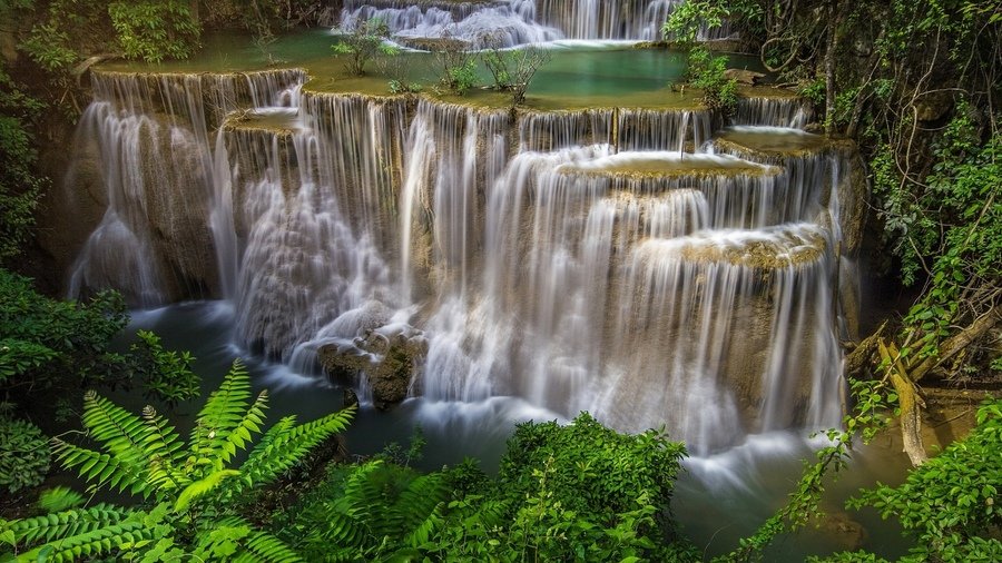 фотообои каскад водопадов фото