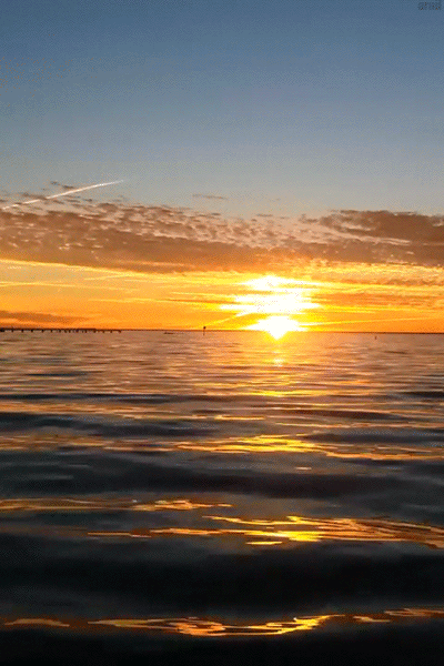 гиф закат на море фото